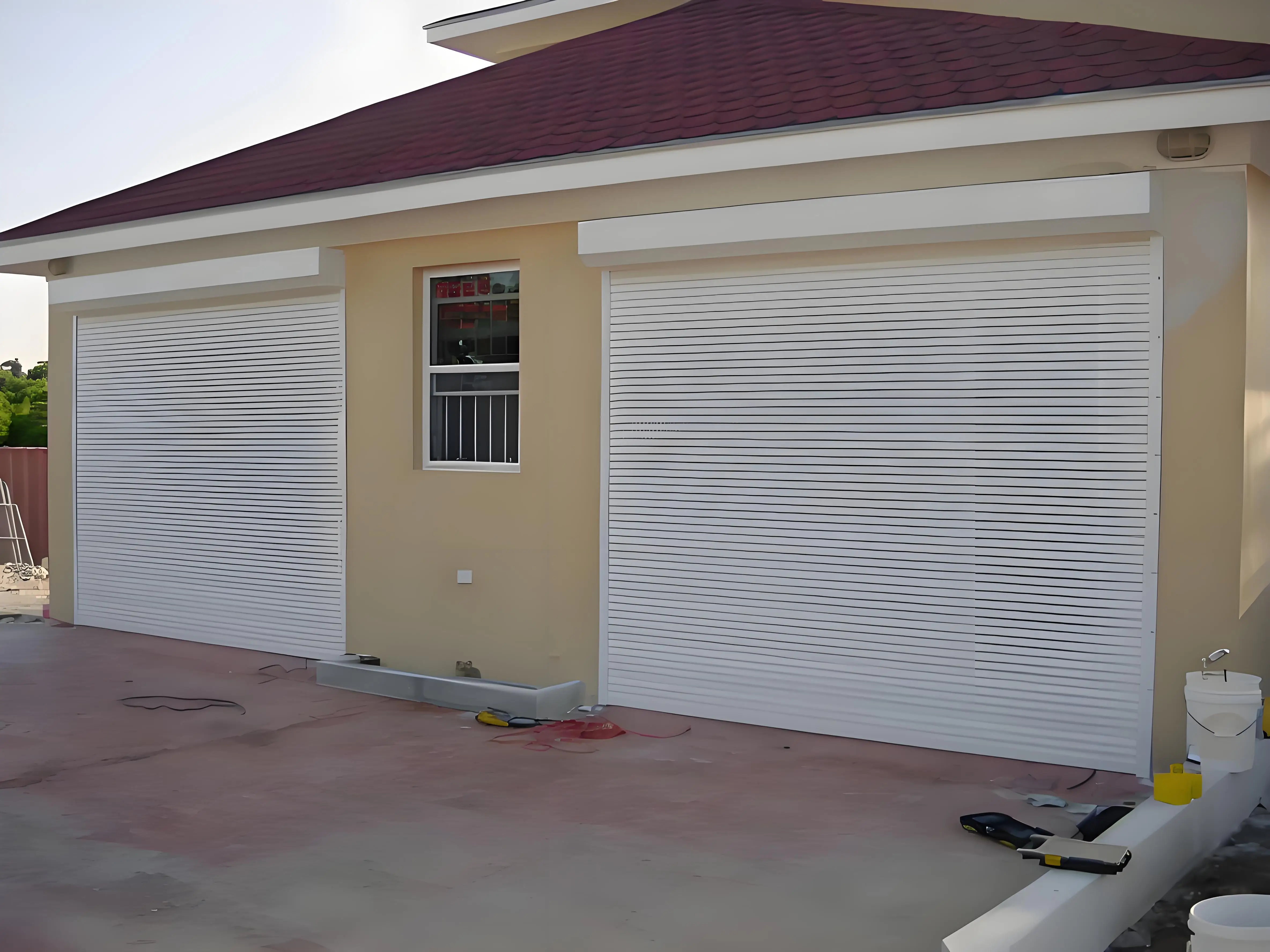 Good Quality Aluminum Garage China Commercial Security Smart Electric Custom Roller Shutter Rolling Door Motor
