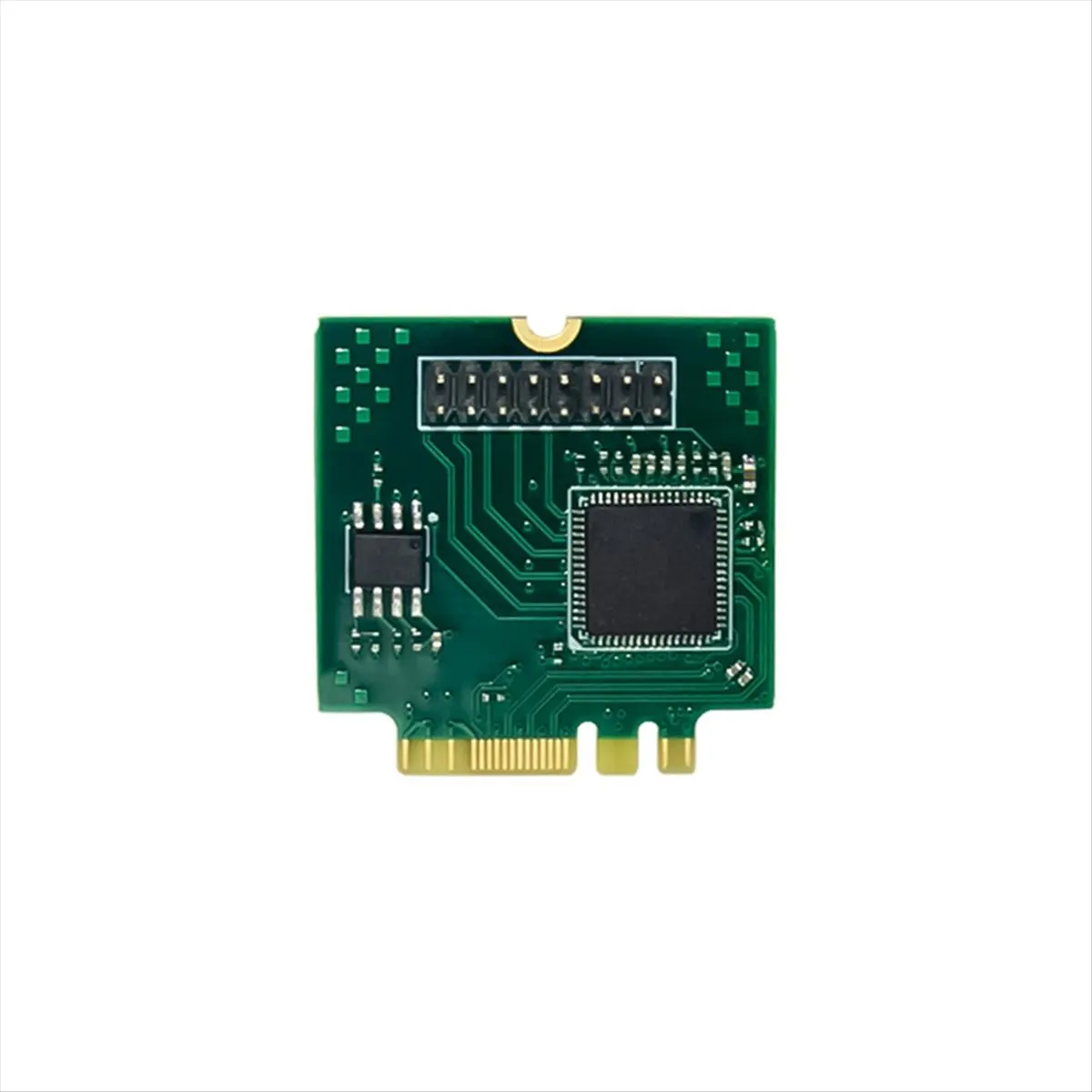 (ABPO] M.2 A E Key to 1 Port Network Card 10/100/1000Mbps Gigabit Ethernet NIC Network Card Single Fiber Port I210AS