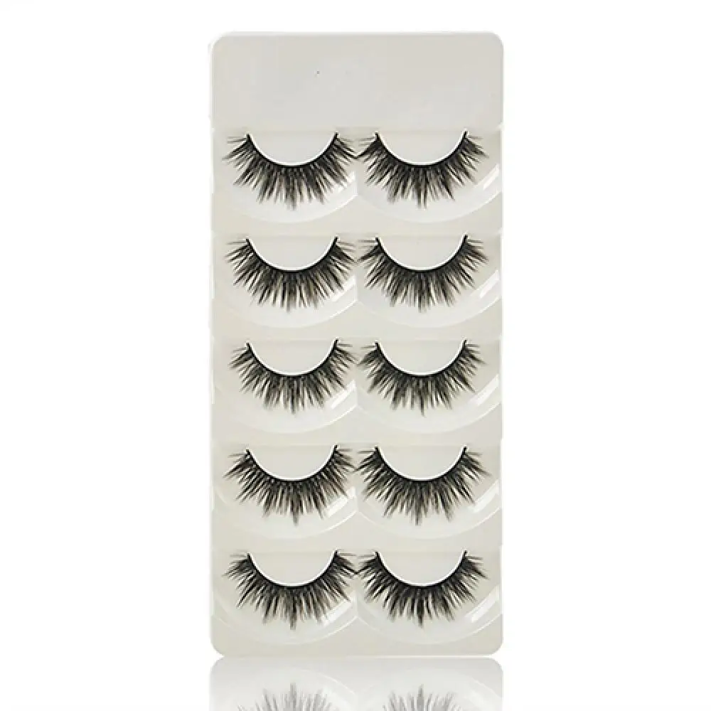 5 Pairs Makeup Lady Thick Long Natural Looking False Eyelashes Fake Eye Lashes false eyelashes fake lashes eyelash extension