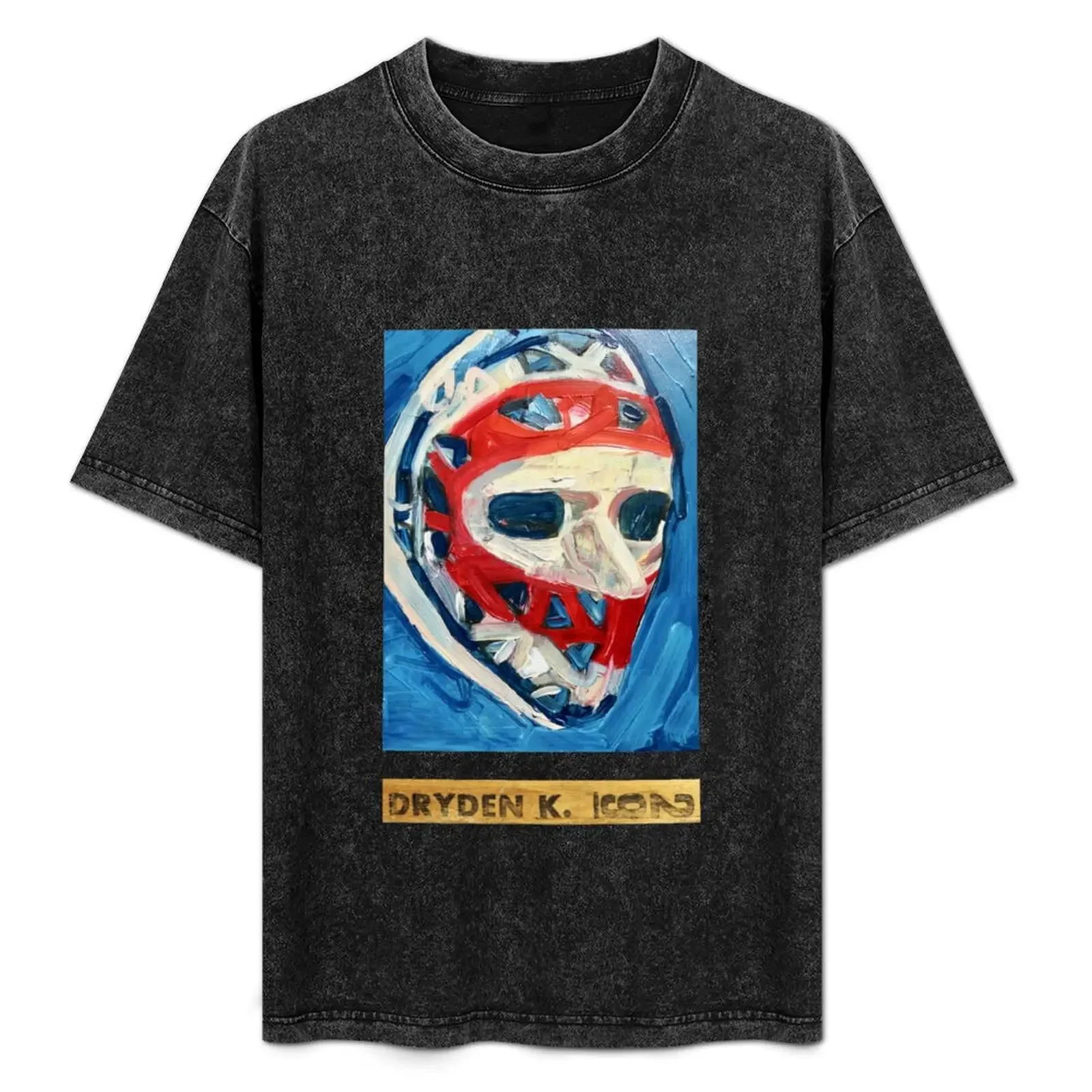 

Ken Dryden Mask (original painting) and stick T-Shirt cheap stuff korean fashion shirts graphic t shirts for men cotton