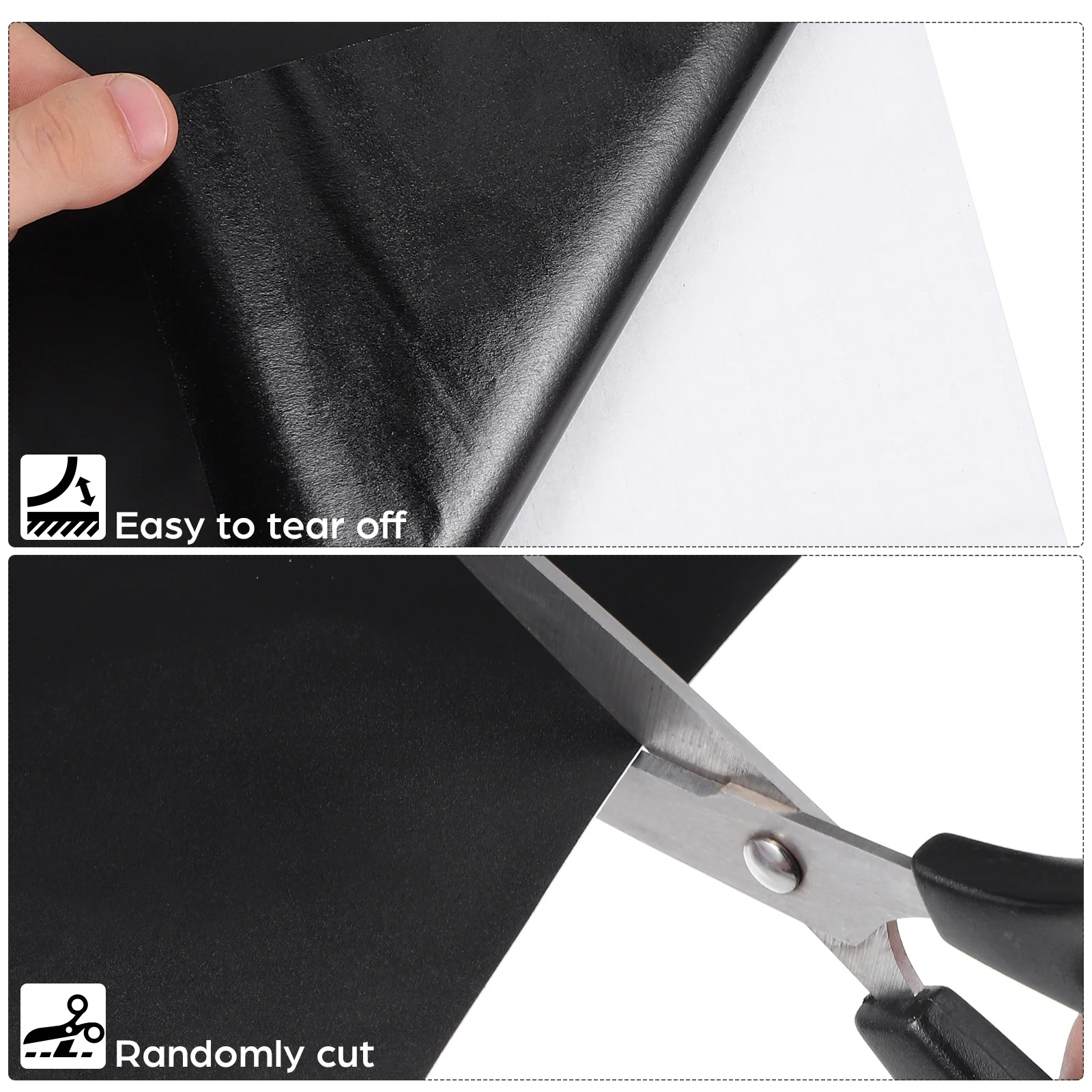 4 Pcs Large Sticker Decor Paper Wall Stickers Black Board for Chalk Sign Decals