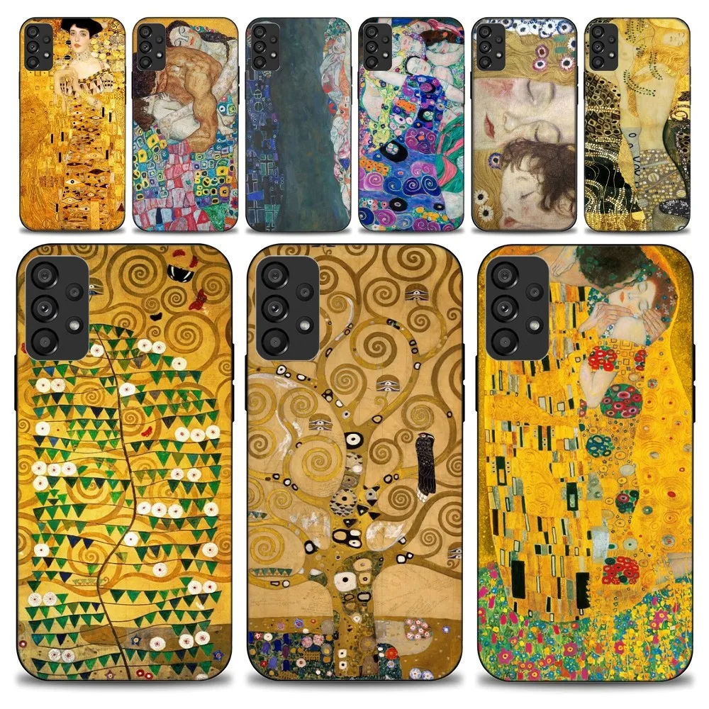 Gustav Klimt  Art Phone Case For Samsung Galaxy S22 S23 Ultra S21 S20 FE Plus Note 20 Soft Cover