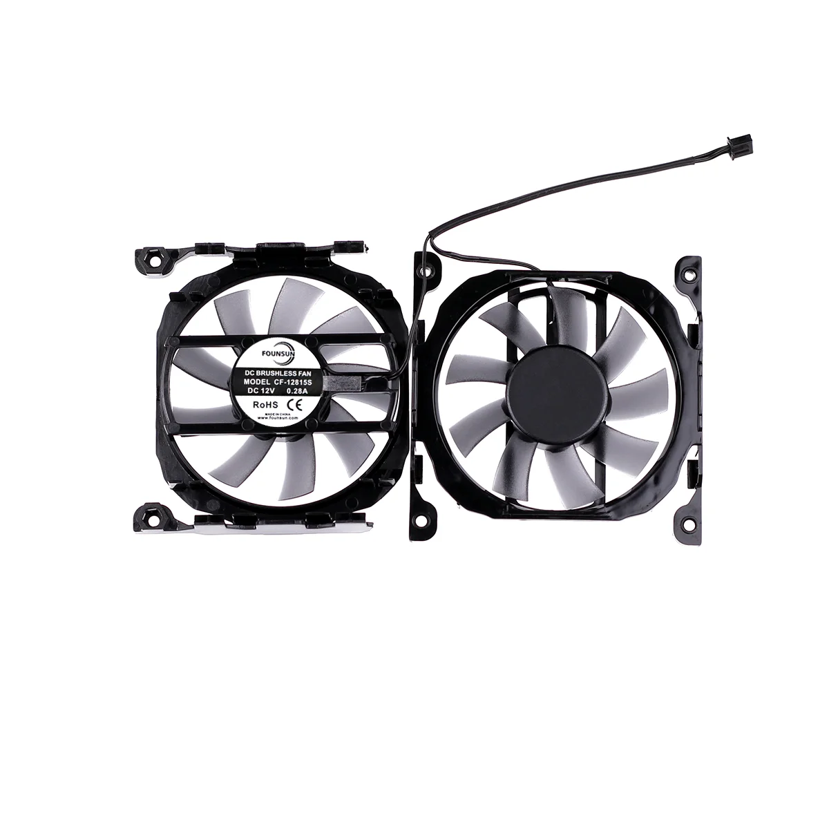 مروحة تبريد بطاقة رسوميات ، 12 فولت ، 0.40 أ ، GTX660 ، GTX760 ، INNO3D ، GTX ، 650TI ، 660Ti ، way ، 0.2 ، X2 #3