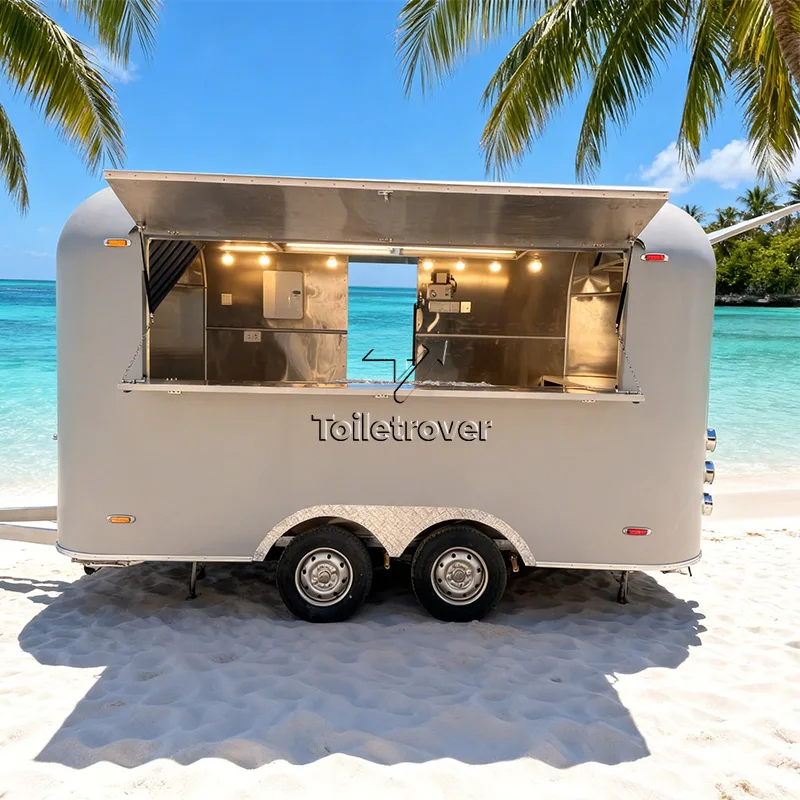 

Wholesale Mobile Food Truck Concession Food Trailer Manufacturers Bbq Food Truck Kebab Vintage Food Trailer with Bathroom