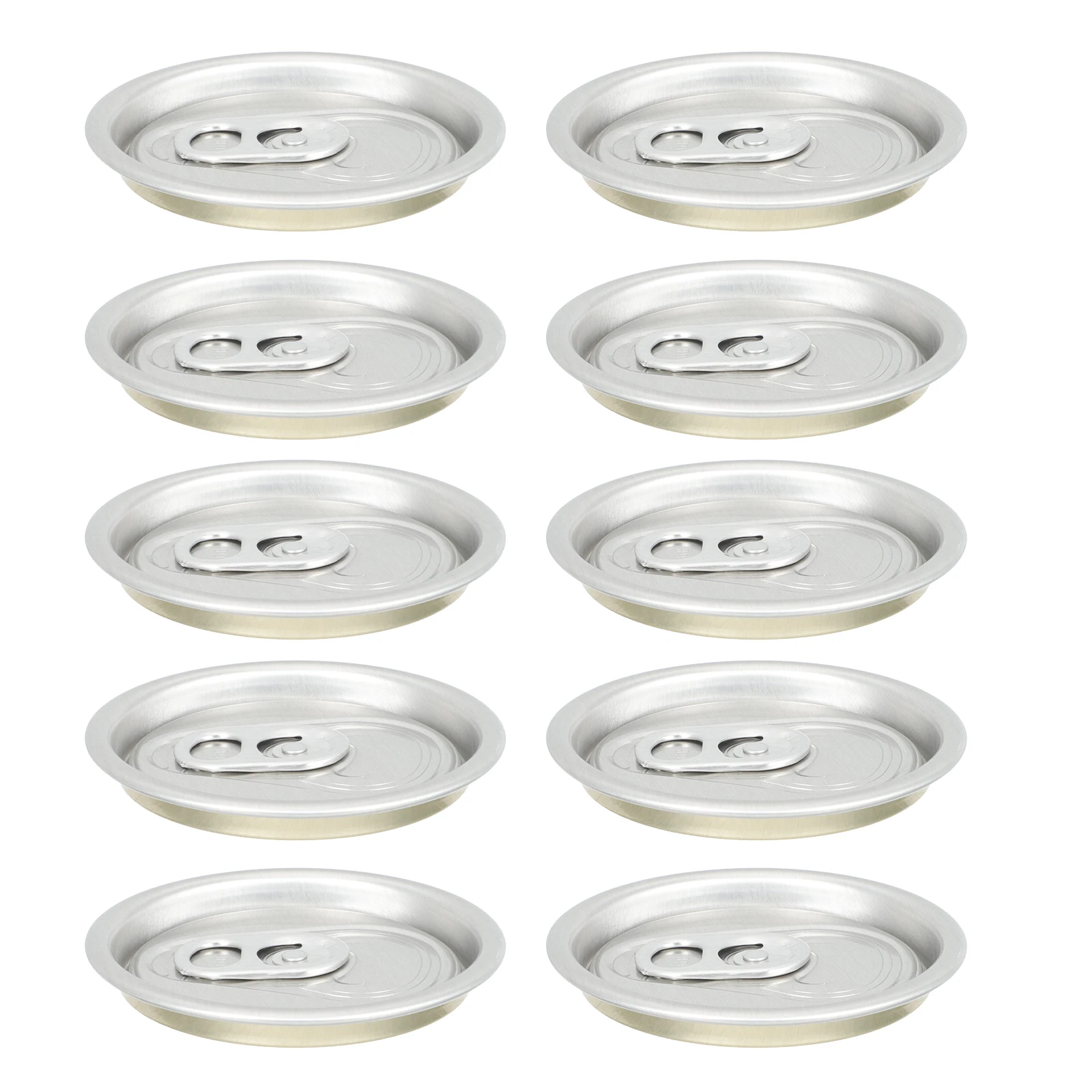 

50pcs Aluminum Easy Pull Beverage Sealing Lids Can Canning Covers Resealable Wide Mouth Lids for Soda Water Tea