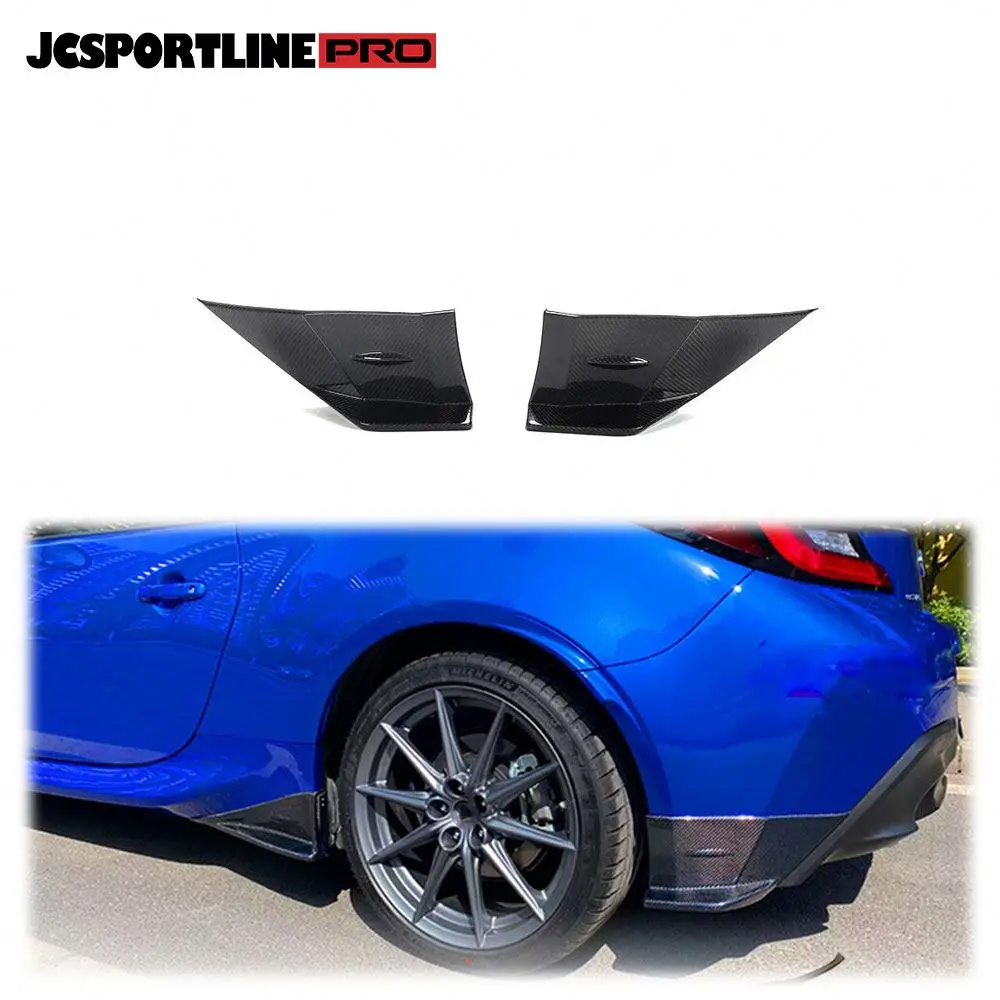 لتويوتا GR86 سوبارو BRZ 2022-23 ألياف الكربون الناشر الخلفي الفاصل زعانف جانبية #1