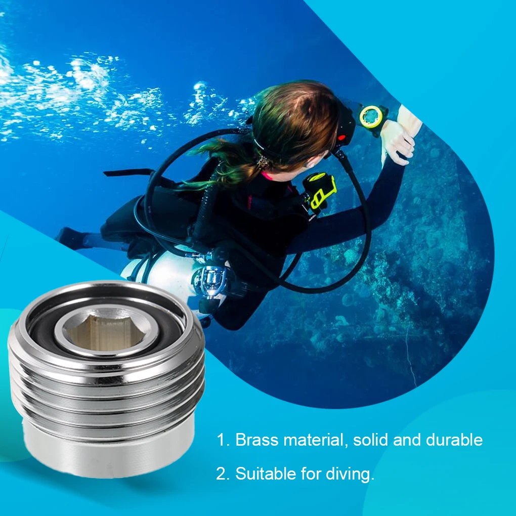 Scuba Insert Valve Adaptor Converter Anticaustic Diving Accessories Outdoor