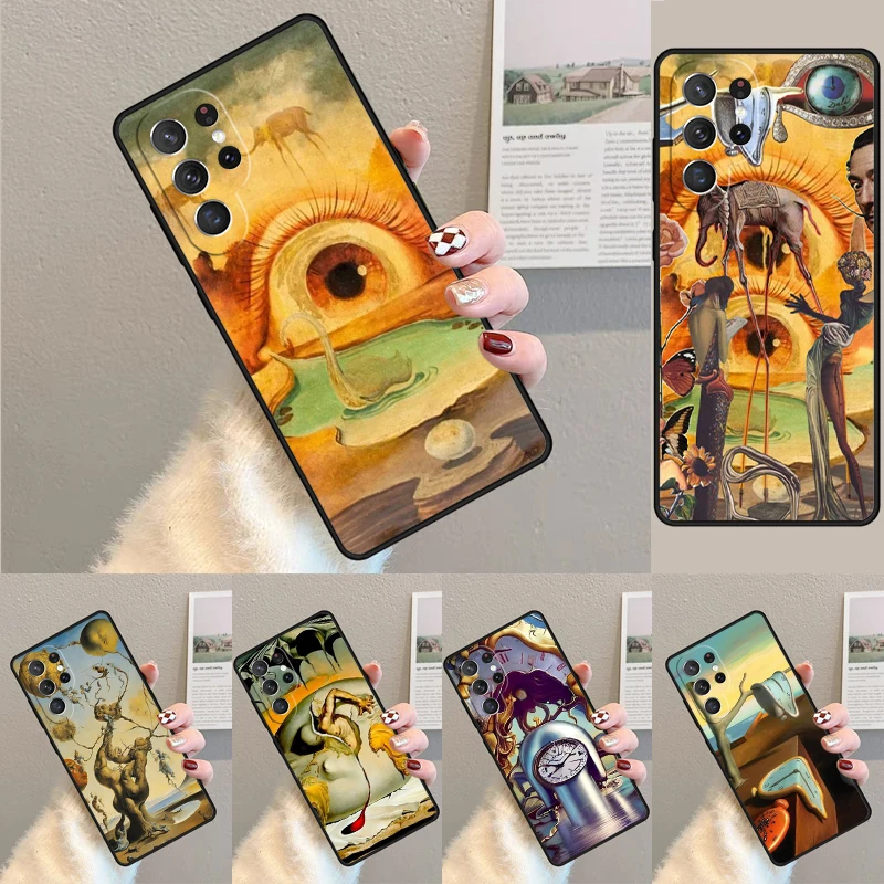 Salvador Dali Art phone case Cover For Samsung Galaxy S24 Ultra S21 S22 Ultra S8 S9 S10E Note 10 Plus Note 20 FE S23