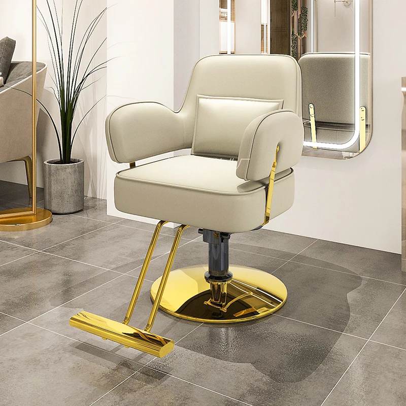 

Luxury Treatment Beauty Salon Chair Beautician Backrest Pedicure Barber Chair Swivel Leather Sillon Pedicura Furniture LJ50BC