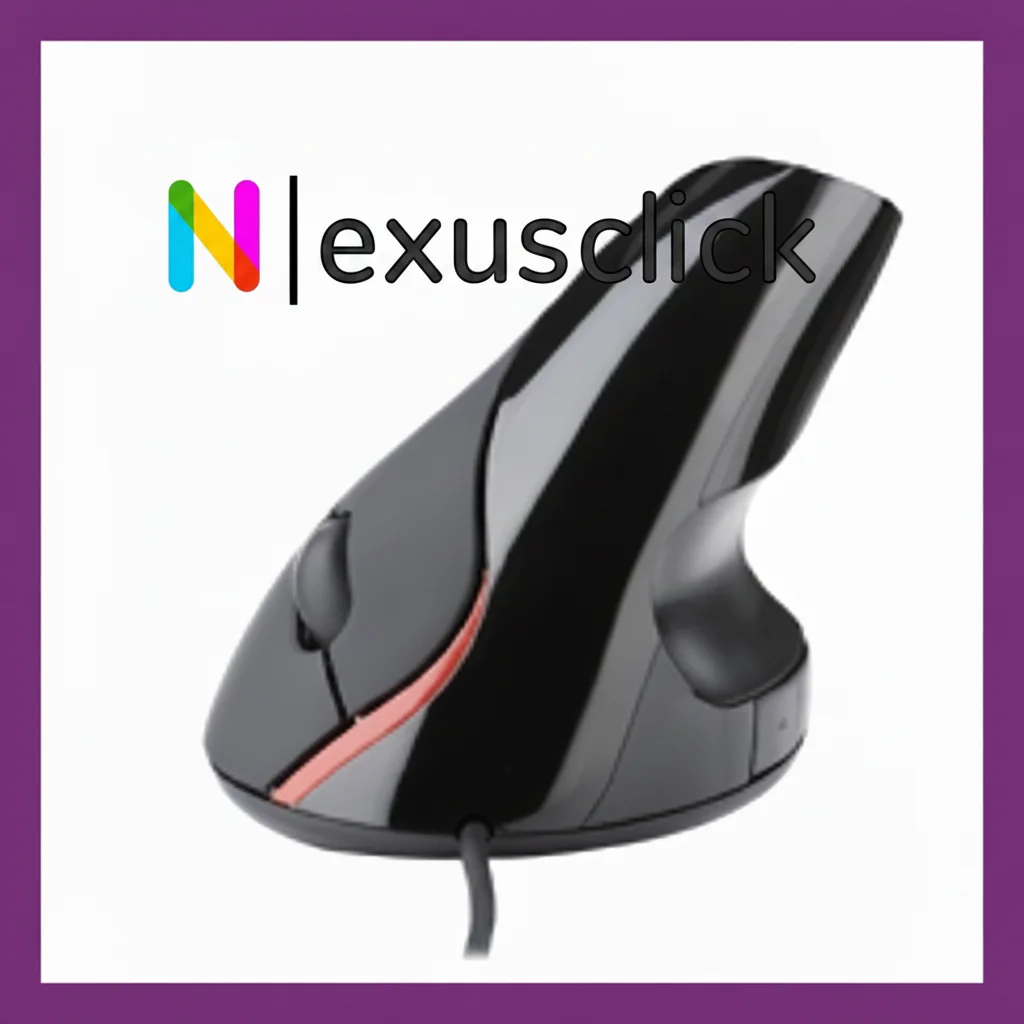 Ratón Vertical Ergonómico con Cable USB, Óptico, Diseño Ergonómico que Reduce el Dolor de Muñeca y el Túnel Carpiano, para Mac y PC