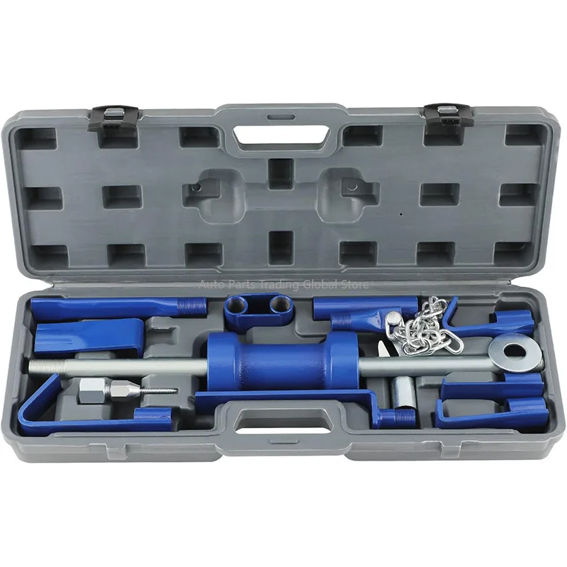 High Quality 18pc Dent Puller W/Slide Hammer 13LBS Auto Body Truck Repair Hammer Puller Frame
