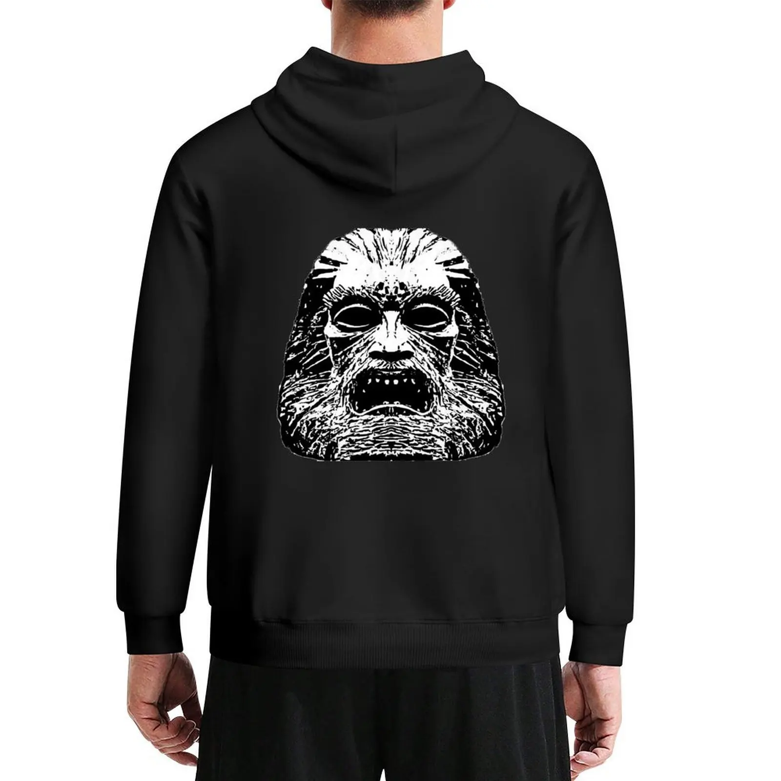 

Zardoz - Stone Head (1974) Black on white. Hoodie korean clothes male clothes clothes for men autumn tracksuit
