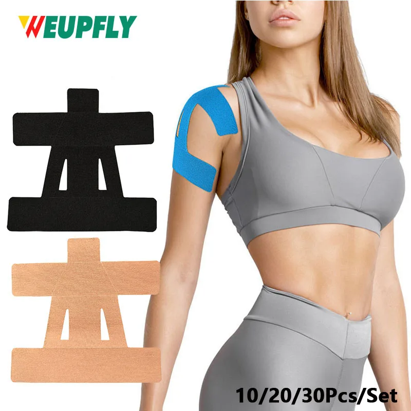 

10/20/30PCS Kinesiology Tape for Shoulder Pain Relief Pre Cut Sports Breathable Enhance Elastic Kinesiology Athletic Tape