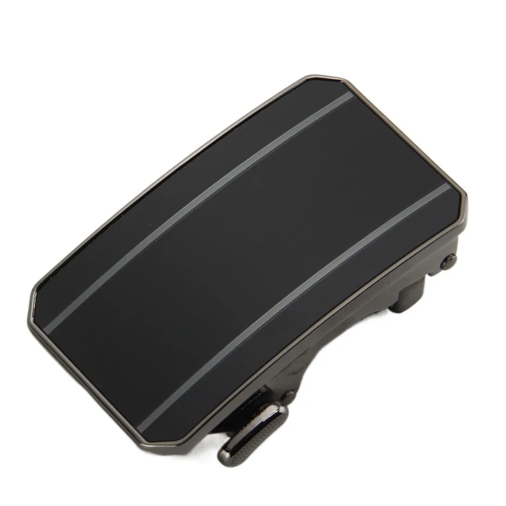 سبيكة واسعة حزام مشبك أسود الملمس الرجال سبيكة حزام مشبك 3.5 سنتيمتر دائم حزام التلقائي أبازيم هدايا للأب/صديقها #1