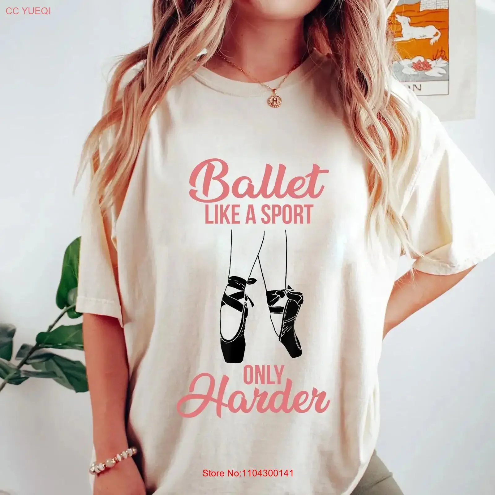 Ballet Like a Sport Only Harder T Shirt Funny Dancer Ballerina Dance Lover Instructor Apparel vintage Washed Unisex fashion