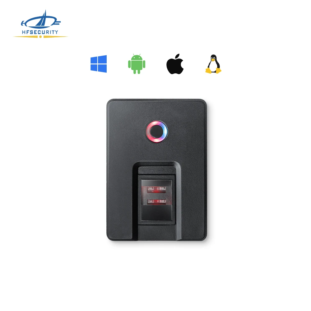 HFSecurity Finger Print Scanner SDK KYC Biometric Fingerprint Scanner With SIM Registration Membership(HF4000plus)