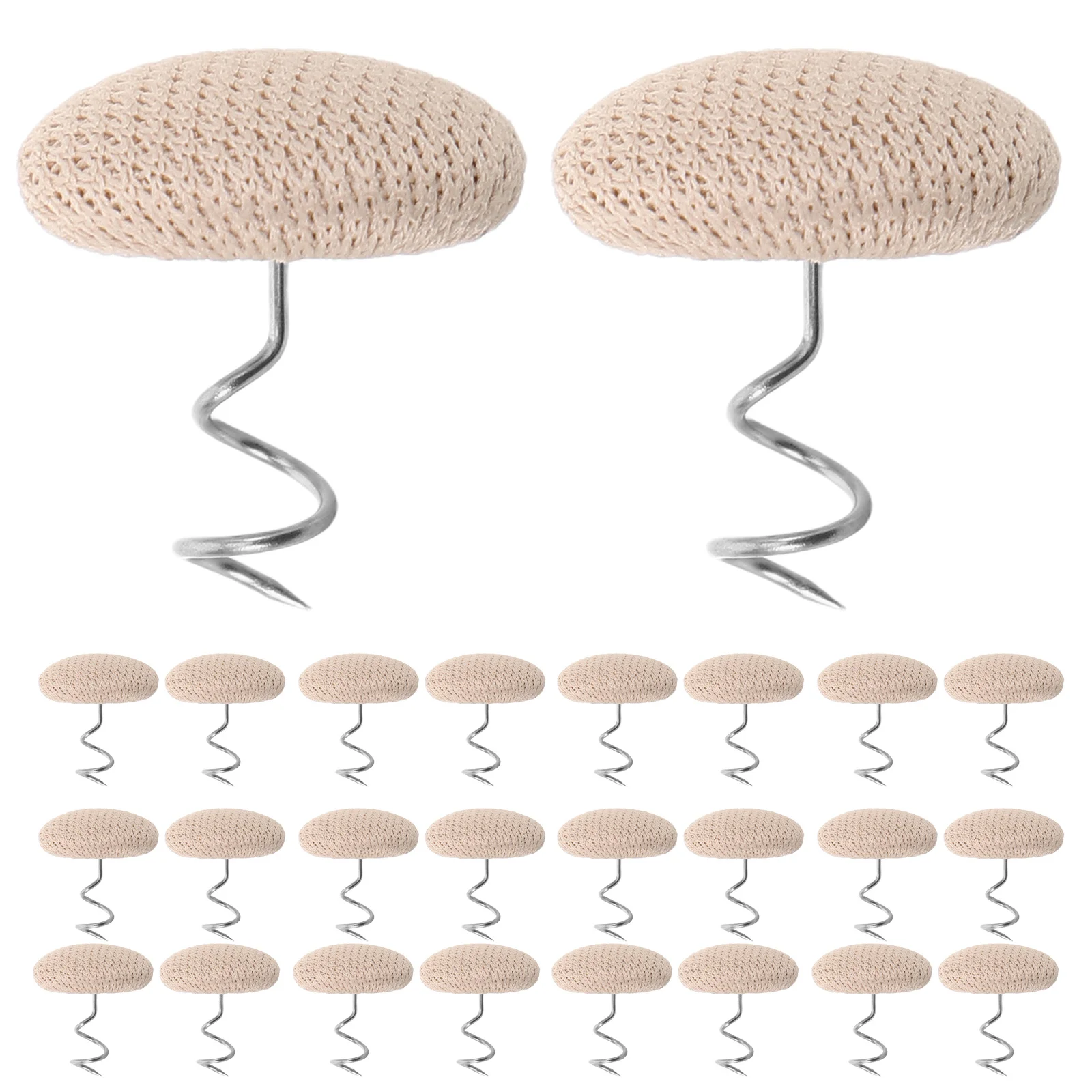 50 قطعة دبابيس المضادة للانزلاق الفولاذ المقاوم للصدأ تويست المسامير لأغطية الأريكة وسائد مساند للذراعين النسيج المغطاة الأثاث