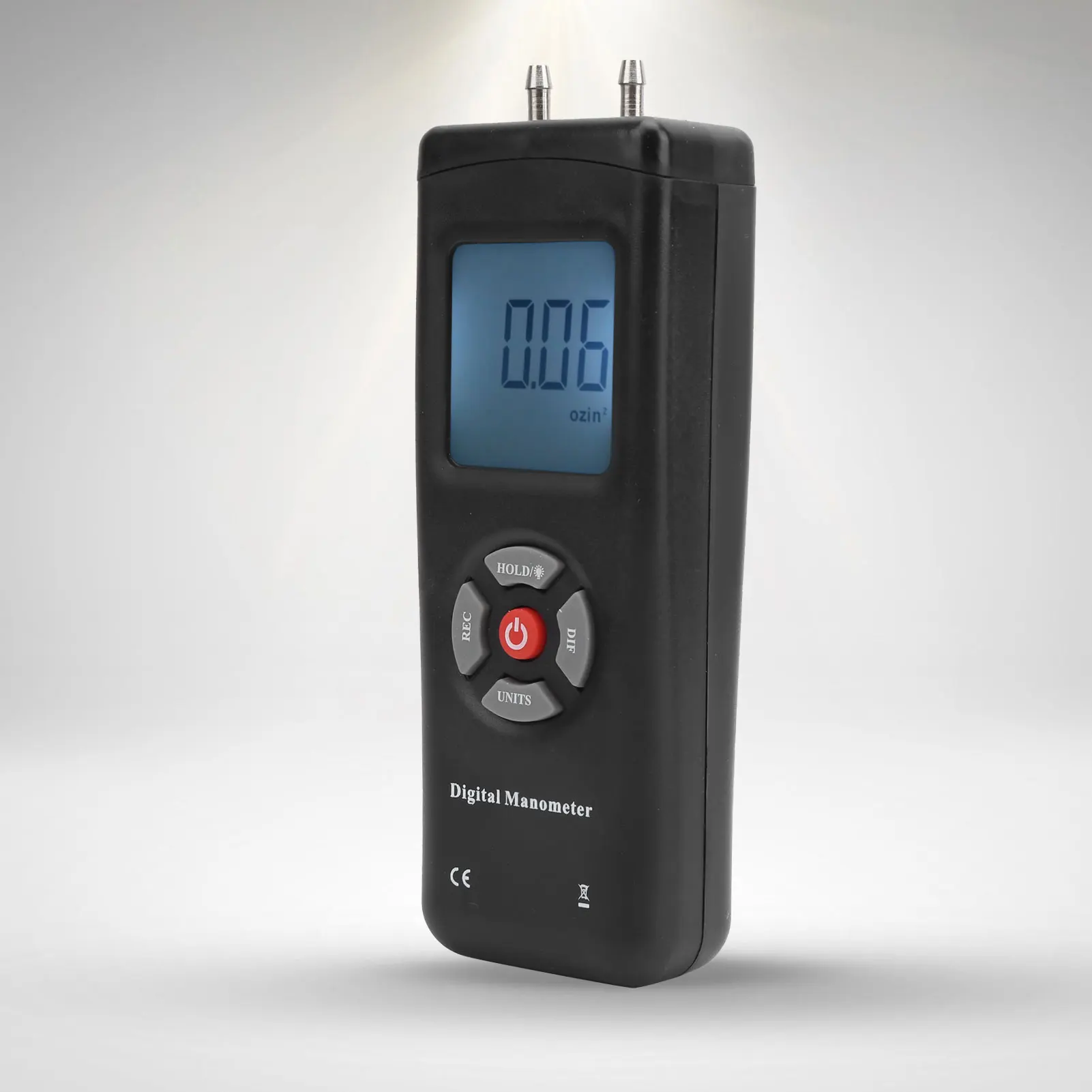 TL‑101 Digital Manometer Air Pressure Meter Gauge Differential Air Pressure Tester Tool +5psi Differential Manometer