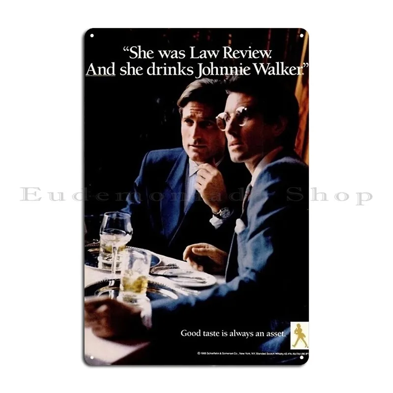 Johnnie Walker Vintage Ad Metal Signs Custom Character Home Vintage Design Pub Tin Sign Poster