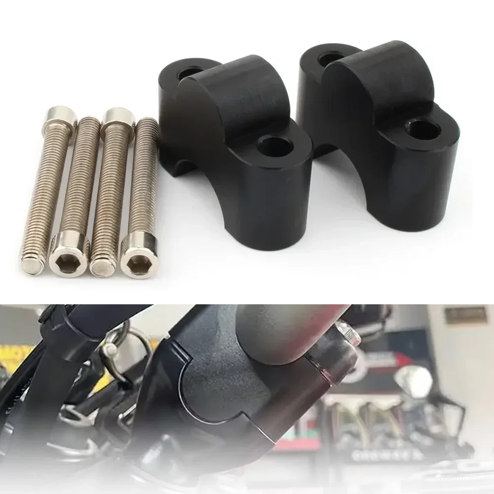 

Handlebar Riser Mount Handle Bar Clamp Rise Extend Adapte For Triumph Scrambler / EFI 2006-2019 Bonneville SE 09-11 SPEED FOUR