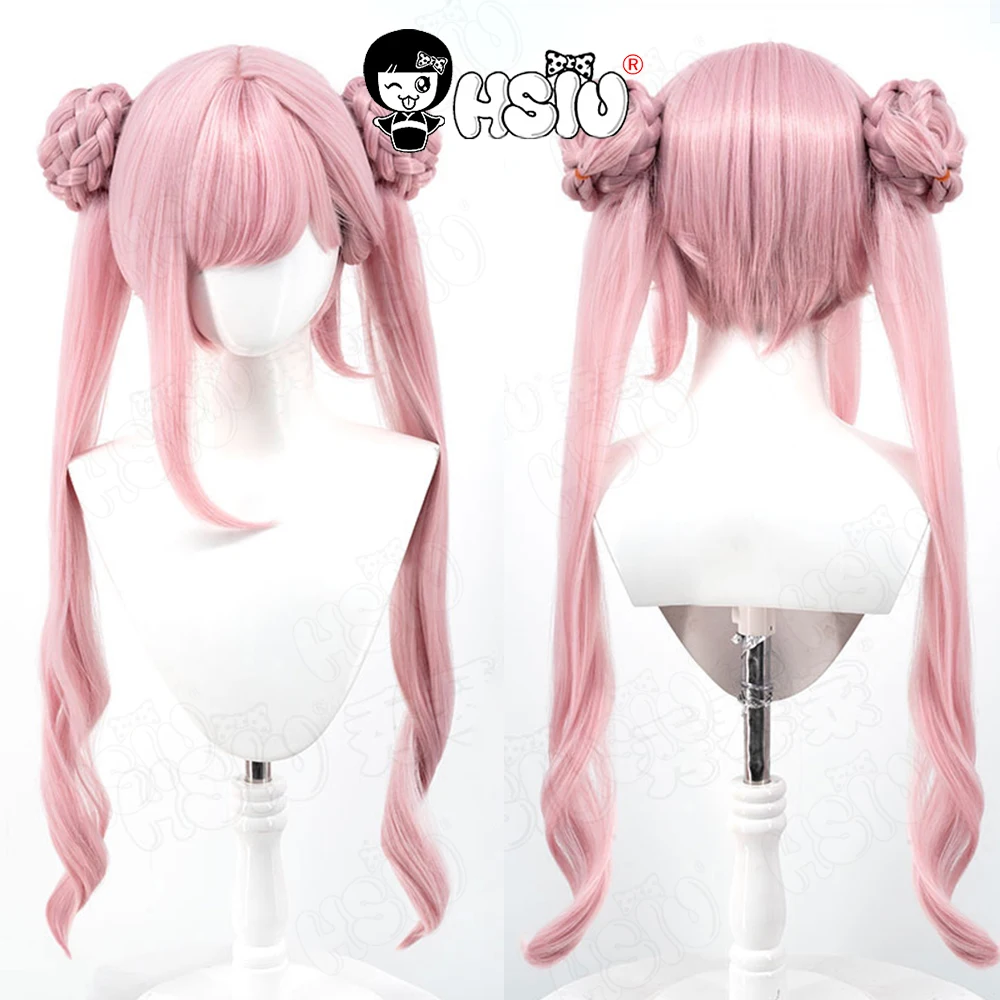 

Tsukumo Kako Cosplay Wig HSIU Mixed pink long hair Synthetic Wig+Wig cap Game The Hundred Line -Last Defense Academy cosplay Wig