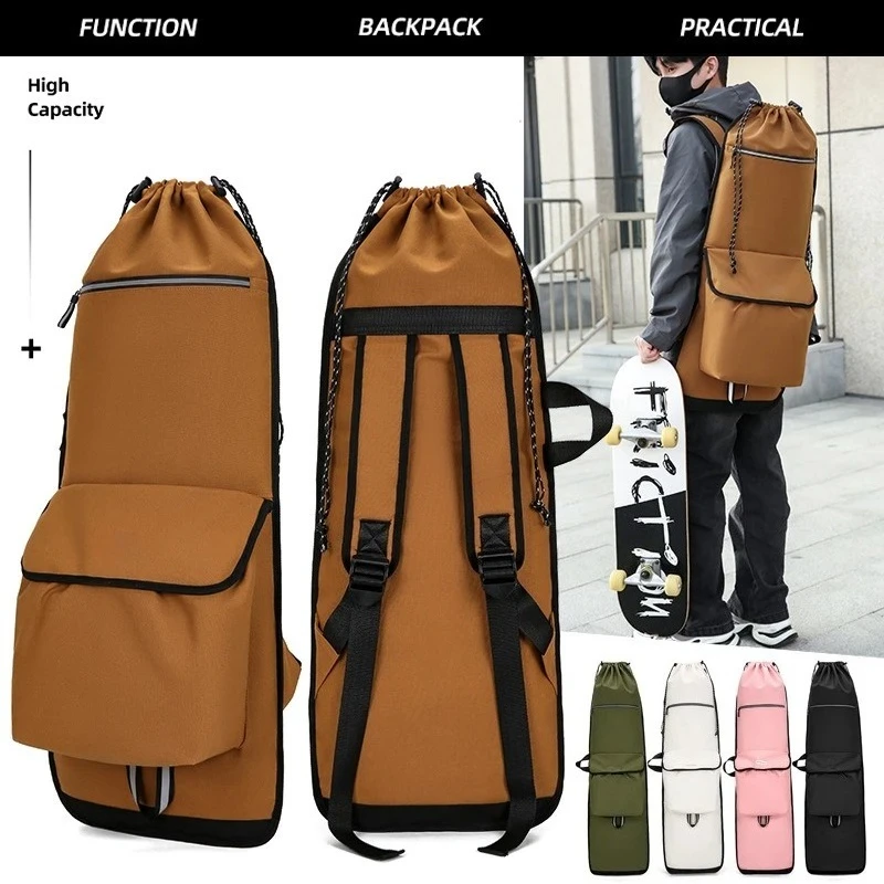 

Canvas Skateboard Backpack Diving Fin Protective Bags Outdoor Longboards Carrying Case Lightweight Diving Equipment Storage Bag