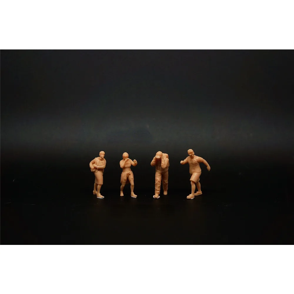 1/72 Modern Citizens Fleeing and Holding Posture 4-person Voxel (soldier Voxel)