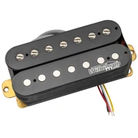 Wilkinson M Series WOH Pastilla de puente de cuello Humbucker de cerámica de estilo abierto clásico para guitarra eléctrica de 7 cuerdas, negro