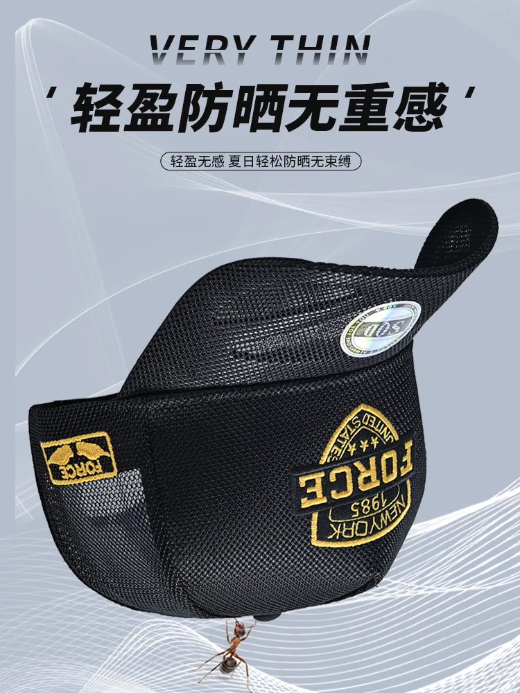 Мужская летняя дышащая бейсболка с большой головкой и сетчатым ограждением, защита от солнца и защиты от солнца, увеличенная кепка в виде утконоса