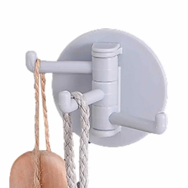 Wall Hooks For Kitchen 3-Branched Adhesive Wall Hangers Heavy Duty Multi-purpose Utensil Holders For Kitchen Bathroom And