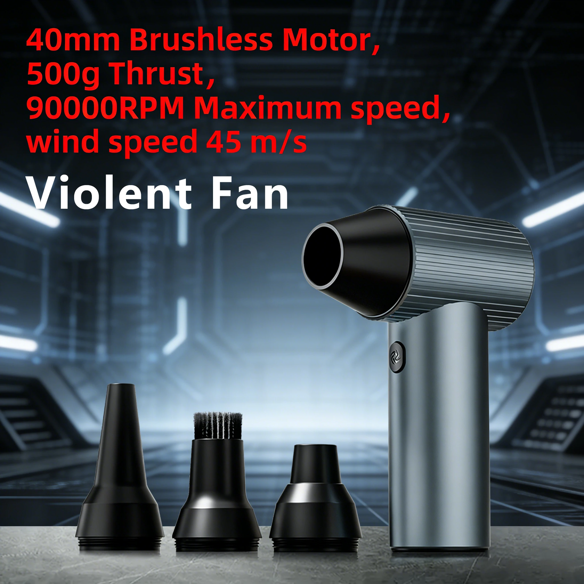 

﻿ X7 Violent Blower 500g Thrust 40mm Brushless Motor Turbo Fan With 4 Wind Nozzles Dust Blowing Air Duster For Keyboard Cleaning