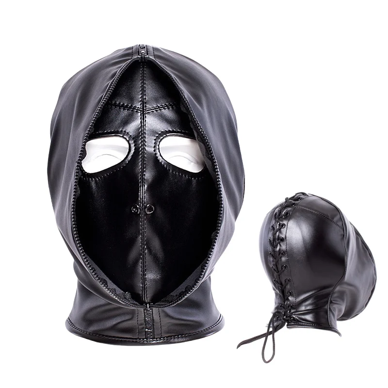 Unisex Intimate Bondage Collection With Adjustable Upper Body Harness Glove Hood Mask For Couple Opaque Binding Adult Sex Toys_voghion.com