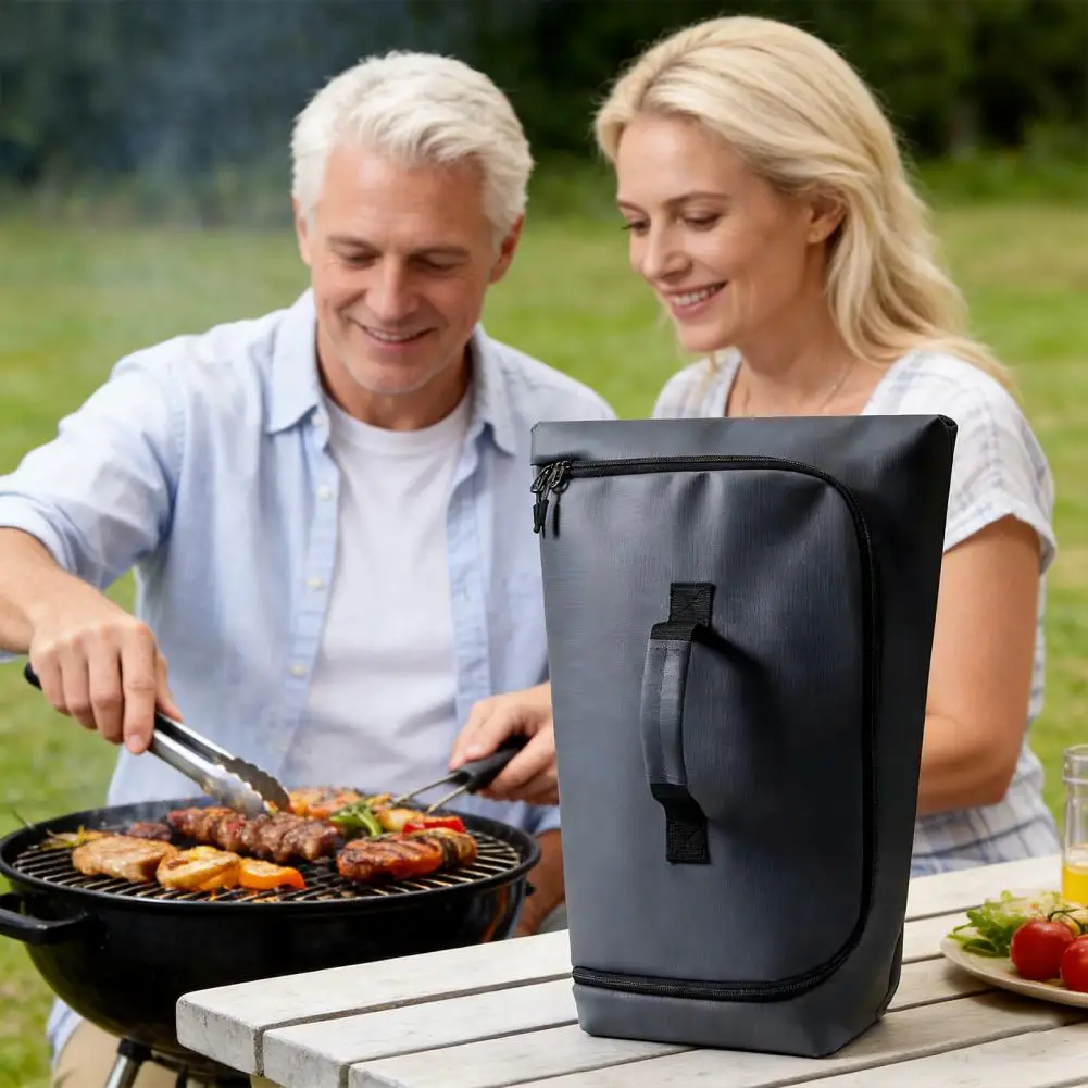 Outdoor Barbecue Bag Brisket Warming Bag 1/2pcs Bbq Blanket Set Leak-proof Insulated Meat Bag 270° Top Opening for Grilling