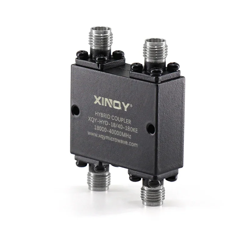 ตัวรวมสัญญาณไฮบริด XINQY 2 เข้า 2 ออก 18000~40000 เมกะเฮิรตซ์ ขั้วต่อ 2.92 มม.-ตัวเมีย 50 โอห์ม ตัวเชื่อมต่อไฮบริด 180/90 องศา