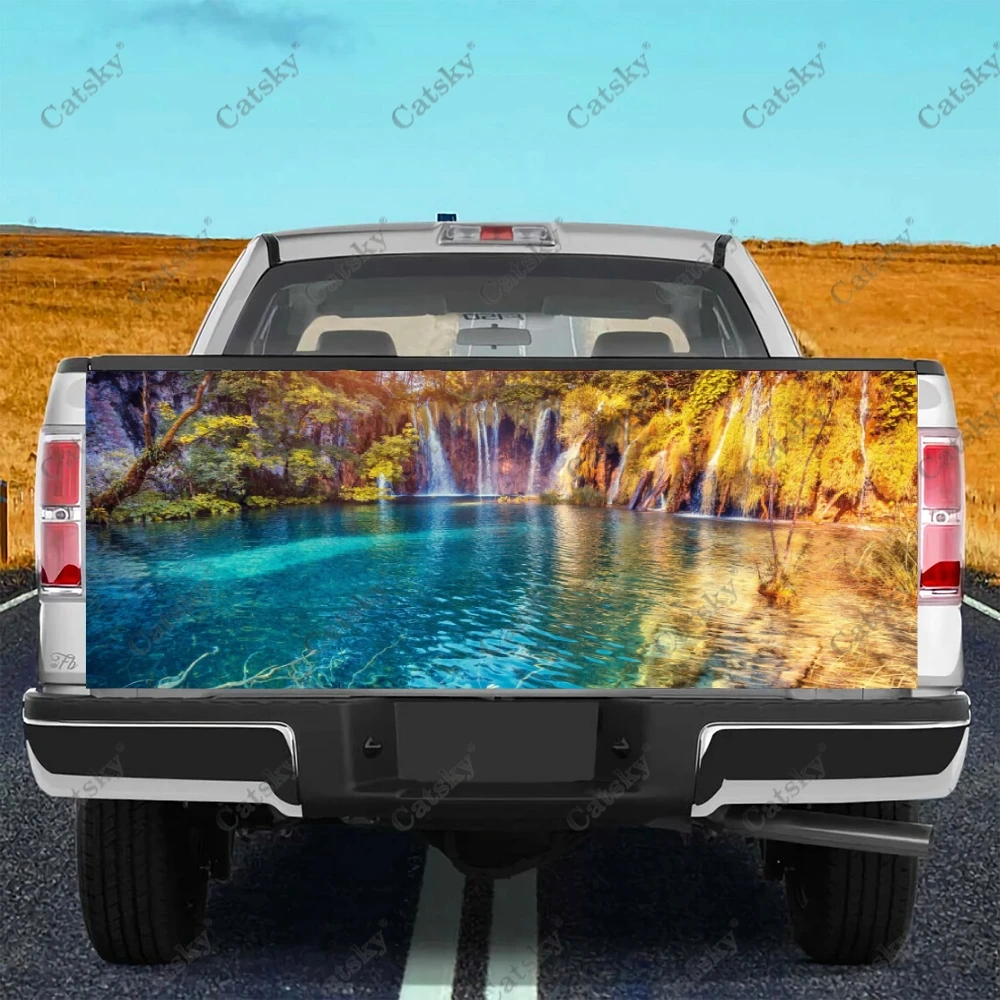 

waterfall landscape Car sticker rear appearance modification package suitable for accessories universal decals