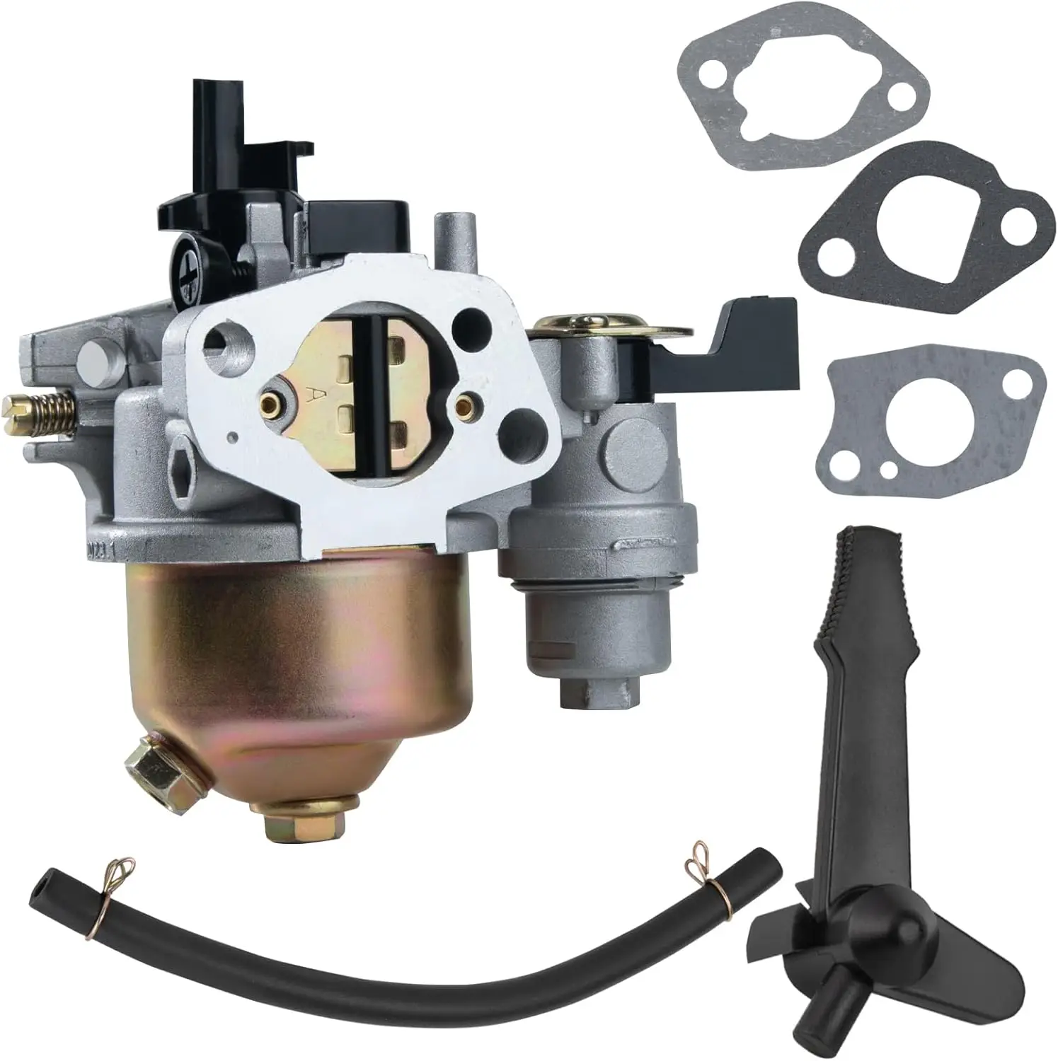 GX160 GX200 Carburetor Kit for Honda GX120 GX140 GX160 GX200 5HP 5.5HP 6.5HP Engine, Replaces 16100-ZH8-W61