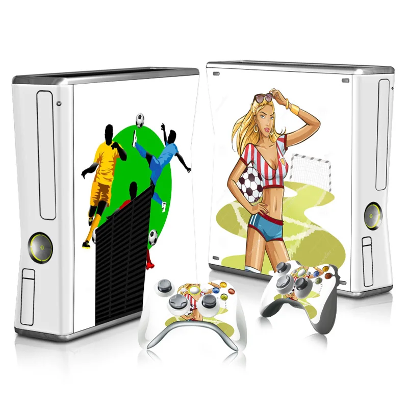 ملصق جلد الفتيات الأنيمي لـ Xbox نحيل ، غطاء وحدة تحكم بالجلد شارات ، 2 تحكم