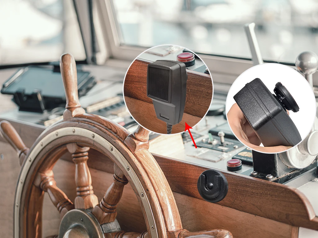 Handheld Walkie Talkie Schulter Lautsprecher Mic Halterung CB Tragbare Radio Gürtel Clip Halter Halterung Dashboard für Motorola Yaesu – Detail 10