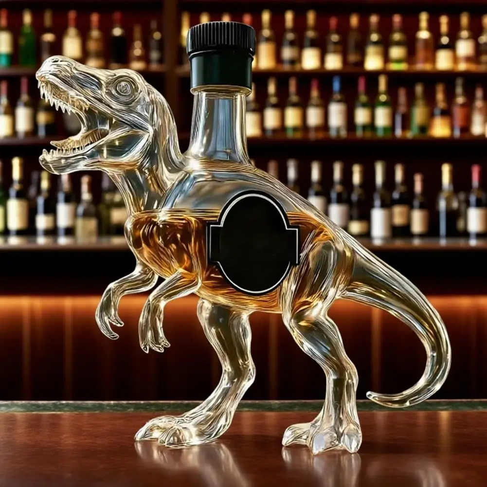 

Whiskey Decanter Velociraptor Whiskey Bottle Engraved Dinosaur Glass Decanter for Home Bar Decor Unique Gift for Dino