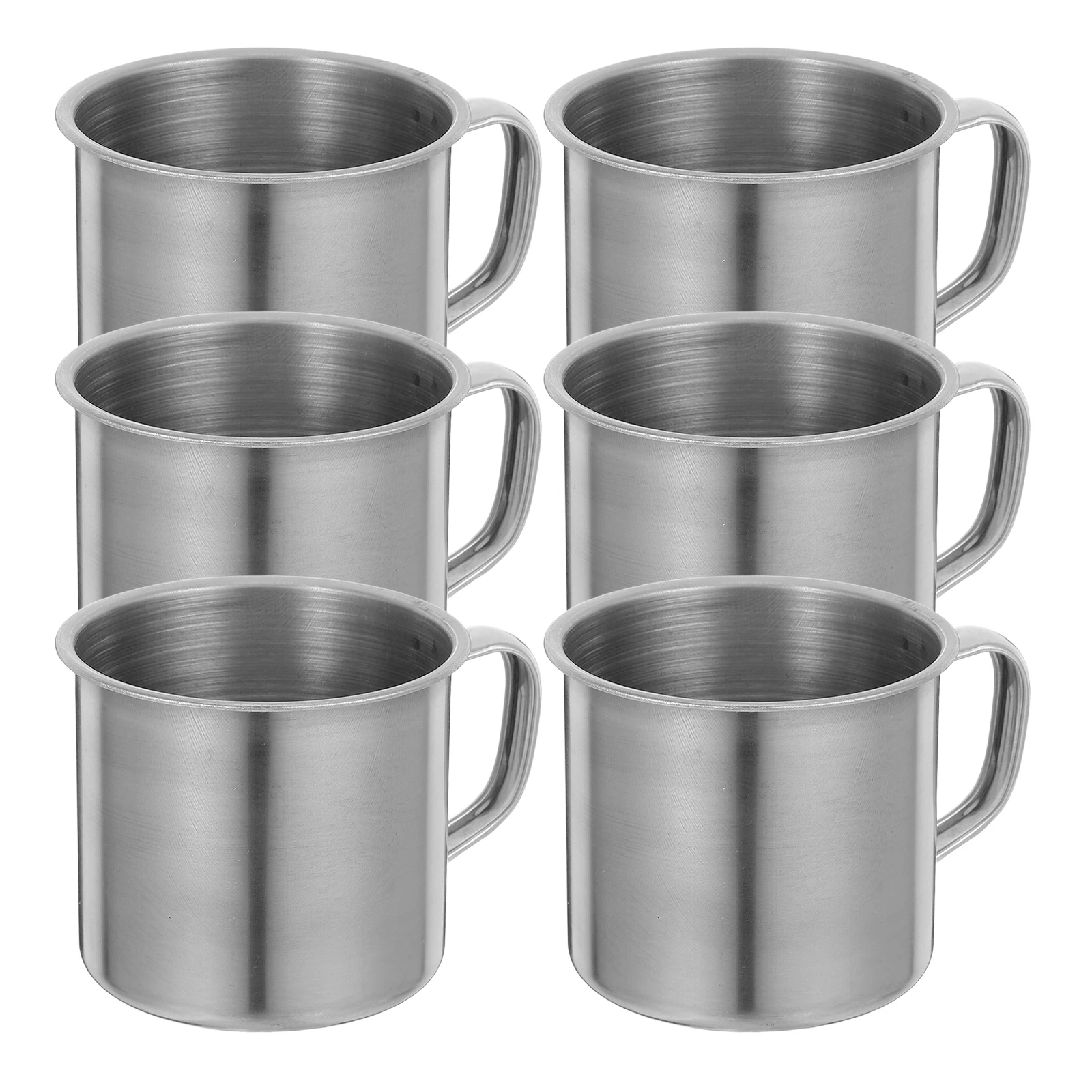 

6 Pcs Drinking Glass Stainless Steel Children's Water Cup Travel Toddler Bottle Mugs Kids Small