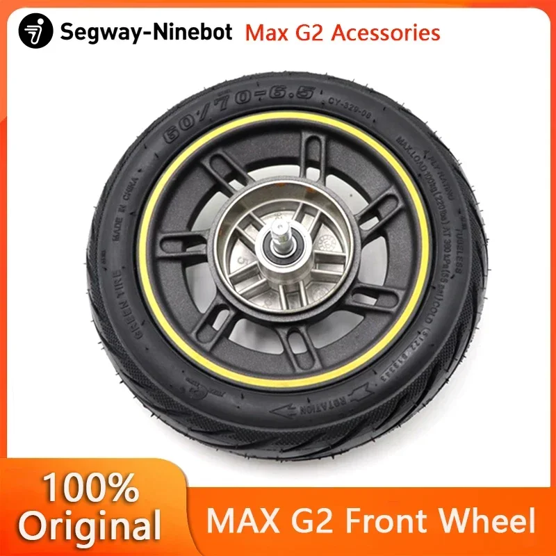 

Original Segway Front Wheel Assembly For Ninebot Max G2 Electric Scooter 10inch Front Disk with Vacuum Tubeless Tire Accessories