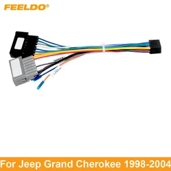 FEELDO Car 16pin Power Cord Wiring Harness Adapter For Jeep Grand Cherokee (1998-2004) Installation Head Unit Cable