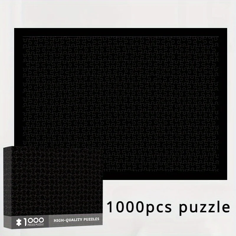 

Деревянный пазл для взрослых, 1000 шт., чистый черный ад, класс сложность, головоломка, забавная игра, украшение для дома, настенный дисплей