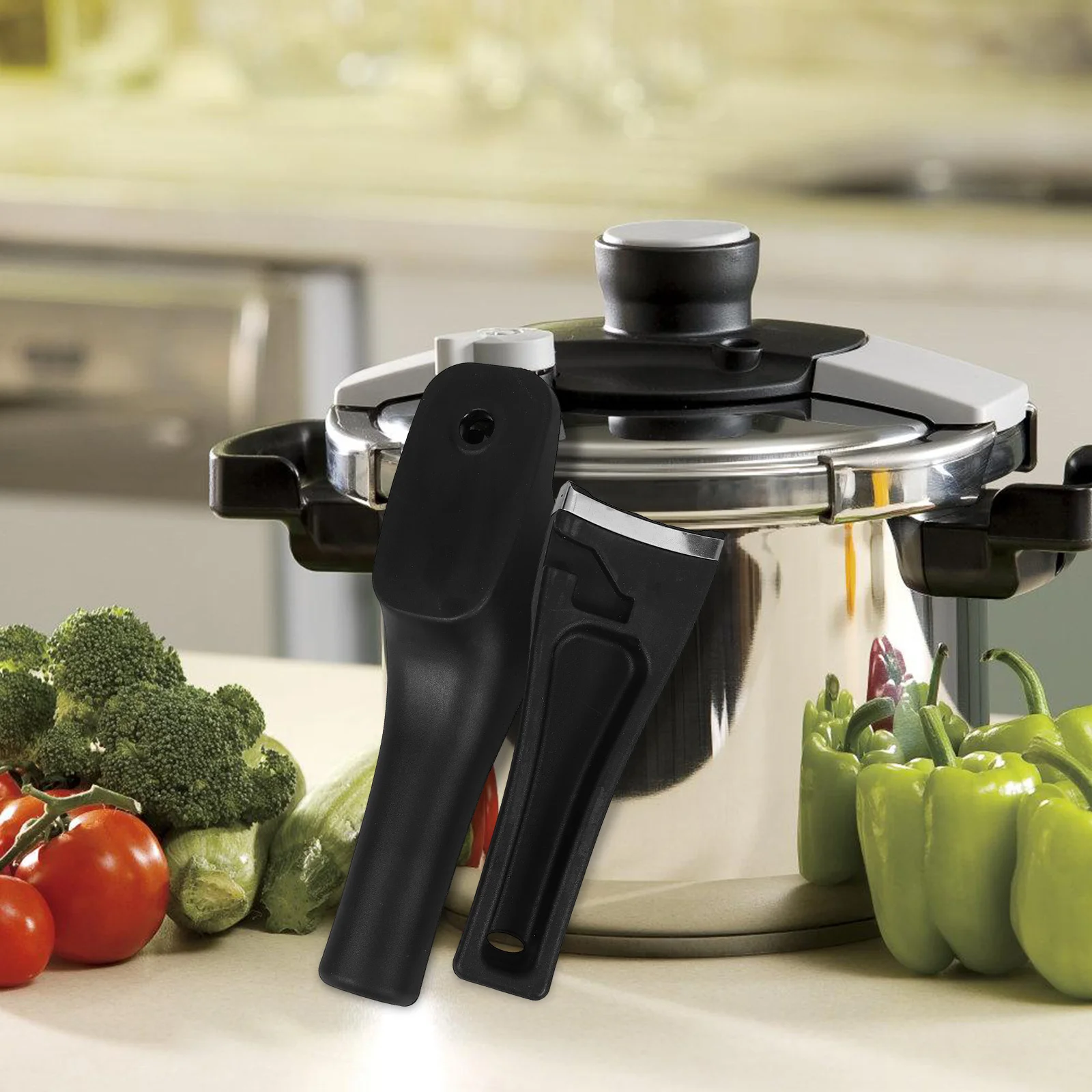 

1Pair Pressure Cooker Replacement Handle Bakelite Fit 18-22cm Grip Heat Resistant Universal Kitchen Accessory