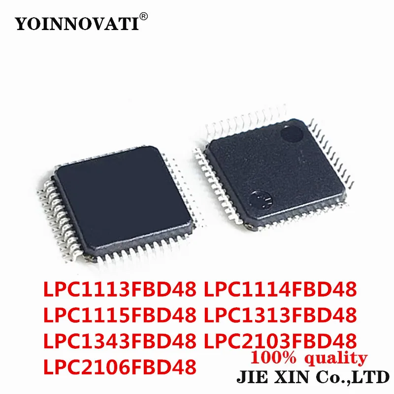 2PCs LPC1113FBD48 LPC1114FBD48 LPC1115FBD48 LPC1313FBD48 LPC1343FBD48 LPC2103FBD48 LPC2106FBD48 LQFP-48