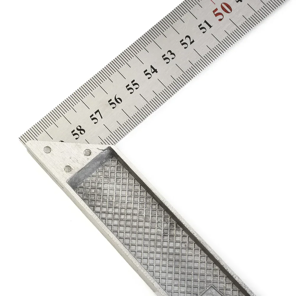 250mm-600mm L-shaped Ruler Metal Steel Angle Square Ruler For Construction Carpenter Woodworking Gauges Measuring Tools