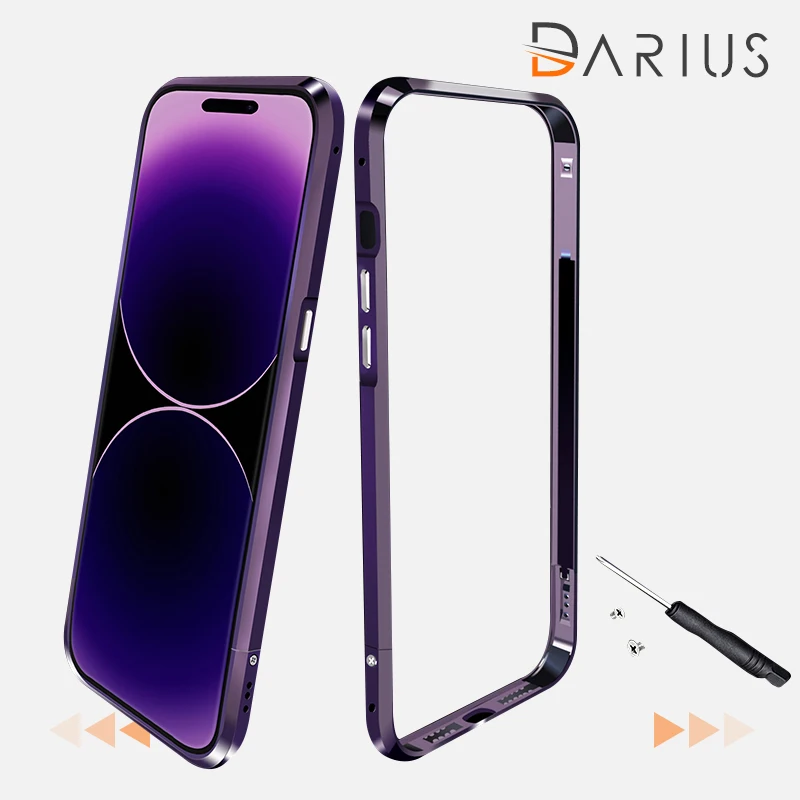 Cases For IPHON 14 13 12 11 Pro Max Metal Frame Aluminum Bumper Case For Iphone XS XR 7 8Plus Shell Protective Phone Accessories