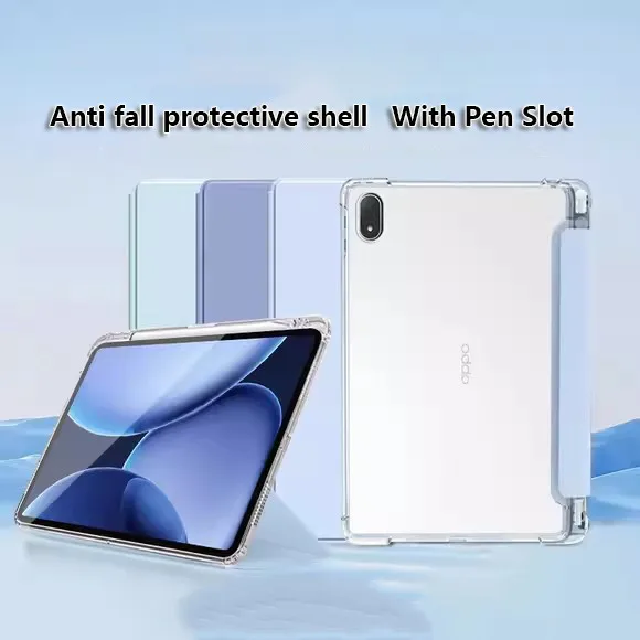 

Clear TPU Pen Slot Case For OnePlus Pad 2 Pro 13.2 inch 2025 Pro 12.1 Pad2 Pad3 11.61 Go 11.35 Protective Cover
