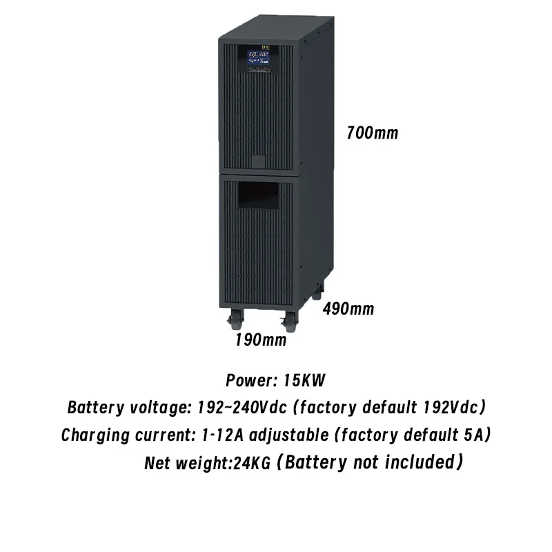 Tower Type Uninterruptible Power Supply Online UPS 15KVA/15KW Spare Battery UT3115 Pure Sine Wave 0-second Conversion Time
