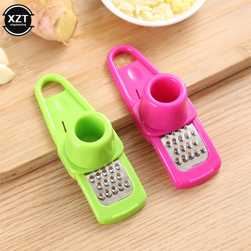 Simple Garlic Grinder Garlic Mud Artifact Stainless Garlic Grater Multi-Function Garlic Press Household Small Kitchen Utensils